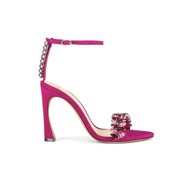 Alexandre Birman Elina Sandal in Magenta & Magenta Swarovski size 6 - Picture 3 of 3
